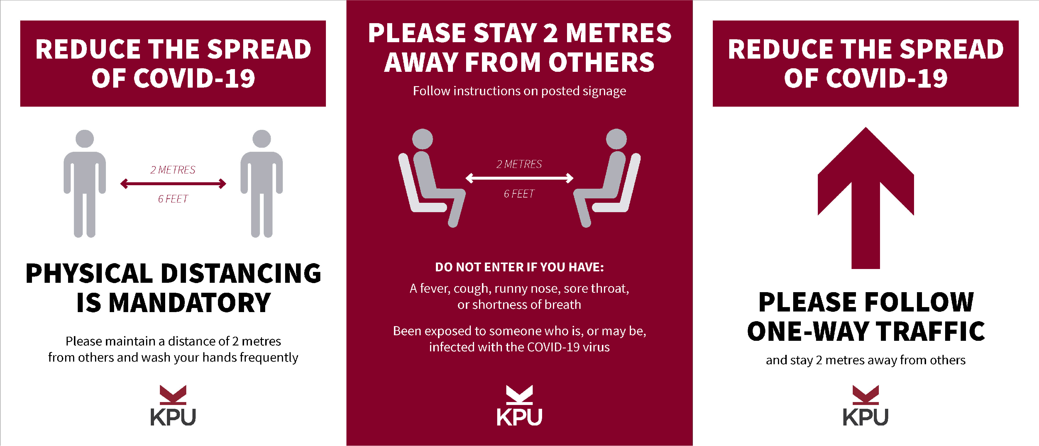 COVID19 Signage Templates & Requests Kwantlen Polytechnic University